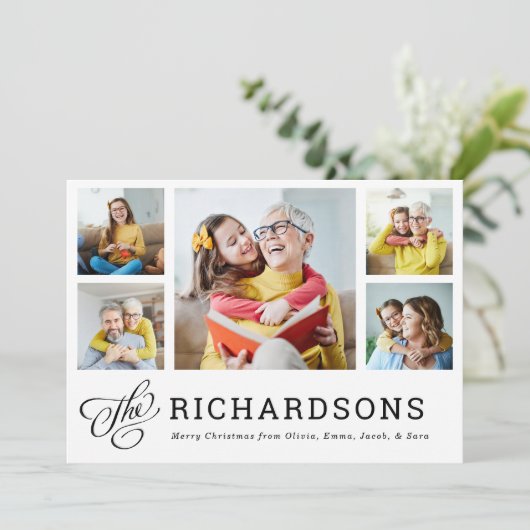 Weihnachten | Modernes MultiFoto Grid (Stehend Vorderseite)