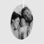 Weihnachten | Modernes türkisfarbenes Aquamarines  Ornament (Vorderseite)