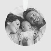 Weihnachten | Modernes türkisfarbenes Aquamarines  Ornament (Vorderseite)