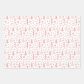 Weihnachten Modernes Wintermuster Geschenkpapier Set (Vorderseite 2)