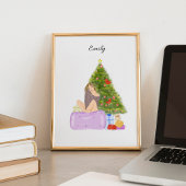 Weihnachten, Modeskizze, Illustration, Poster