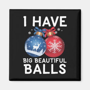 Weihnachten Mönche Funny T-Shirts Ich habe große s Magnet