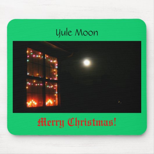 Weihnachten-Mond Mousepad (Vorne)