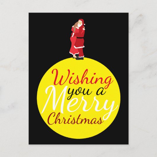 Weihnachten Mond wünscht Ihnen ein frohes Weihnach (Vorderseite)