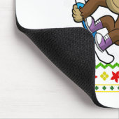 Weihnachten Monkey Snowboarden Snowboard Snowb Mousepad (Ecke)