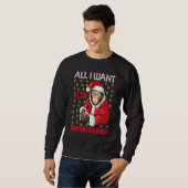 Weihnachten Monkey Xmas Monkey Pajama Tiere Sweatshirt (Vorne ganz)