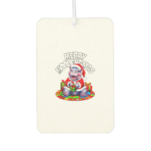 Weihnachten Moo Deng Frohe Stimmung Baby Nilpferd Autolufterfrischer