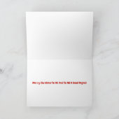 Weihnachten Moon Santa & Würstchen Hunde Karte (Innenseite)