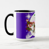 Weihnachten Moon Santa & Würstchen Hunde Tasse (Links)
