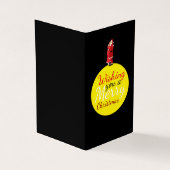 Weihnachten Moon, Weihnachtskarte für das Foto Visitenkarten (Vorderseite)