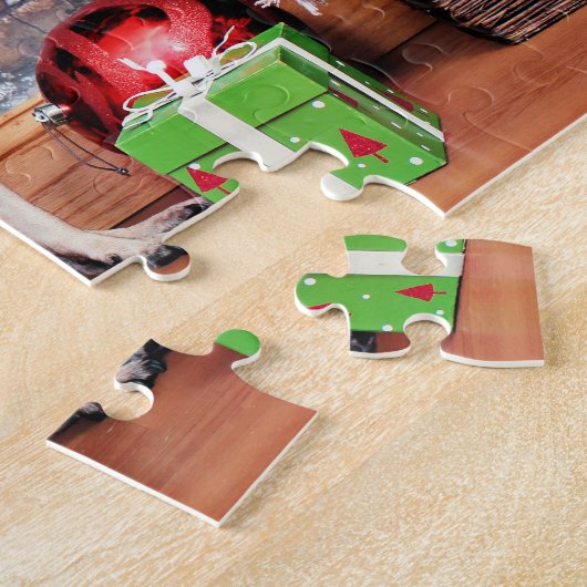 Weihnachten - Mops - Lilie Lou Puzzle (Seite)