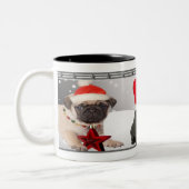 Weihnachten Mops Tasse Urlaub Posen (Links)