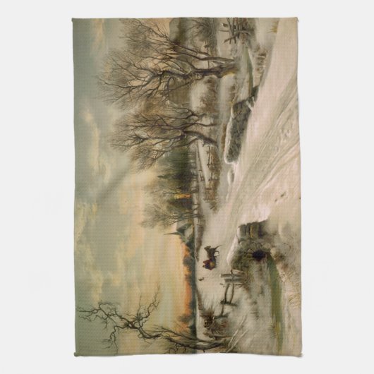 Weihnachten Morgens Handtuch (Vertikal)