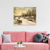 Weihnachten Morgens Leinwanddruck (Insitu (Wohnzimmer))