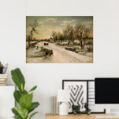 Weihnachten Morgens Poster (Heimbüro)