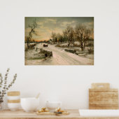 Weihnachten Morgens Poster (Küche)