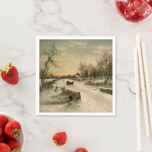 Weihnachten Morgens Serviette (Beispiel)