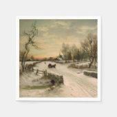 Weihnachten Morgens Serviette (Vorderseite)