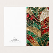 Weihnachten Mosaik Broken Glass Art (Außenseite Aufgefaltet)