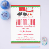 Weihnachten Mr. & Mrs. Santa Event Flyer Poster (Einzeln)