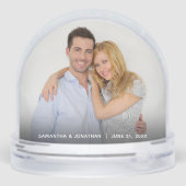 Weihnachten - Mr. und Mrs. Wedding Foto Schneekugeln (Rückseite)