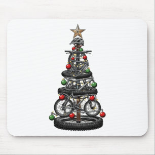 Weihnachten Mtb Mountainbike-Weihnachtsbaum Xmas L Mousepad