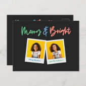 Weihnachten Multi-Foto hell modern bunt Nebel (Vorne/Hinten)