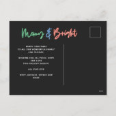 Weihnachten Multi-Foto hell modern bunt Nebel (Rückseite)