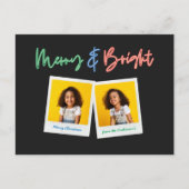 Weihnachten Multi-Foto hell modern bunt Nebel (Vorderseite)