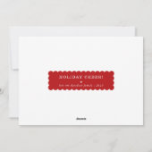 WEIHNACHTEN MULTI FOTO modernes Geschenk rotes Ban (Rückseite)