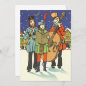 Weihnachten, Musiker, die einladen Einladung (Vorne/Hinten)