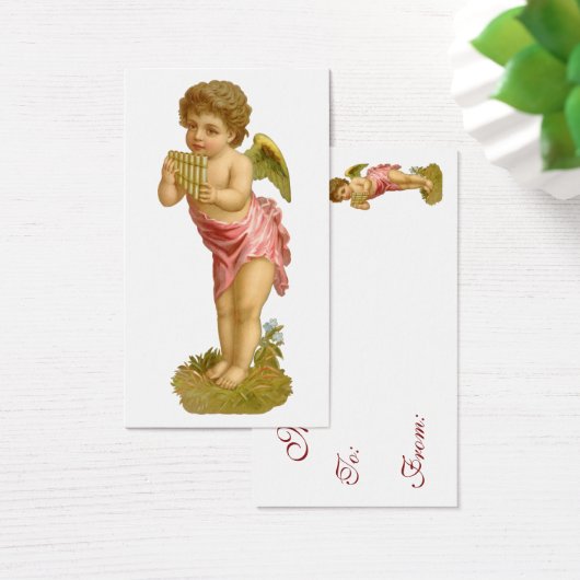 Weihnachten, Musiker Engel mit Pan Pipes (Schreibtisch)