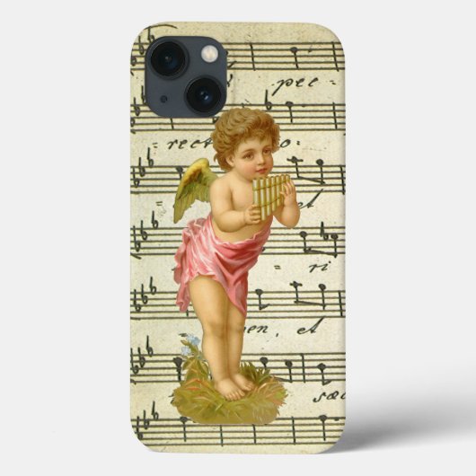 Weihnachten, Musiker Engel mit Pan Pipes Case-Mate iPhone Hülle (Rückseite)