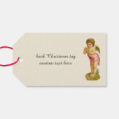 Weihnachten, Musiker Engel mit Pan Pipes Geschenkanhänger (Rückseite Horizontal)