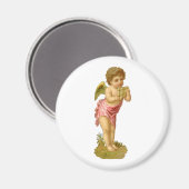 Weihnachten, Musiker Engel mit Pan Pipes Magnet (Vorderseite/Rückseite)