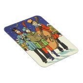 Weihnachten, Musiker spielen mit Musik Magnet (Rechte Seite)