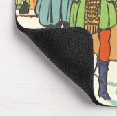 Weihnachten, Musiker spielen mit Musik Mousepad (Ecke)