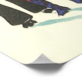 Weihnachten, Musiker spielen mit Musik Poster (Ecke)