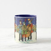 Weihnachten, Musiker spielen mit Musik Tasse (Zentrum)