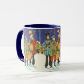 Weihnachten, Musiker spielen mit Musik Tasse (Vorderseite Links)