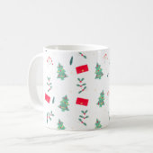 Weihnachten, Muster, Design Kaffeetasse (Vorderseite Links)