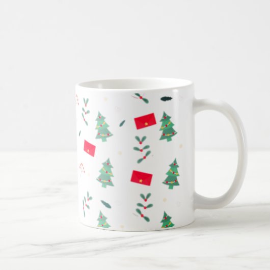 Weihnachten, Muster, Design Kaffeetasse (Rechts)