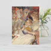 Weihnachten, Mutter und Tochter Einladung (Stehend Vorderseite)