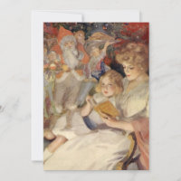 Weihnachten, Mutter und Tochter Einladung