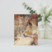 Weihnachten, Muttersprache Reading Bedtime Story Feiertagspostkarte (Stehend Vorderseite)