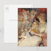 Weihnachten, Muttersprache Reading Bedtime Story Feiertagspostkarte (Vorne/Hinten)