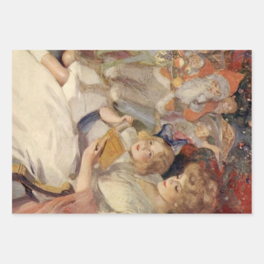 Weihnachten, Muttersprache Reading Bedtime Story Geschenkpapier Set (Vorderseite 2)