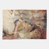 Weihnachten, Muttersprache Reading Bedtime Story Geschirrtuch (Horizontal)