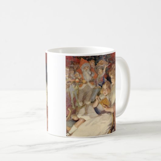Weihnachten, Muttersprache Reading Bedtime Story Kaffeetasse (VorderseiteRechts)