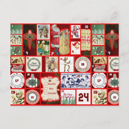 Weihnachten nach der Karte (Vorderseite)